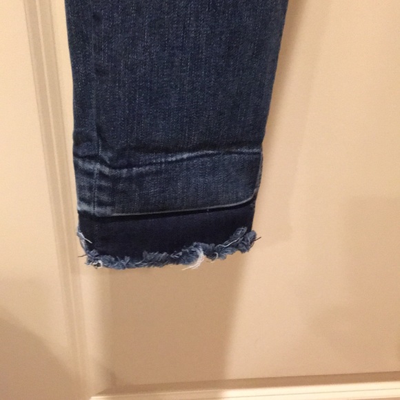 Tractr Blu distressed cuffed/raw hem stretchy jeans women’s size 28 - Picture 7 of 12